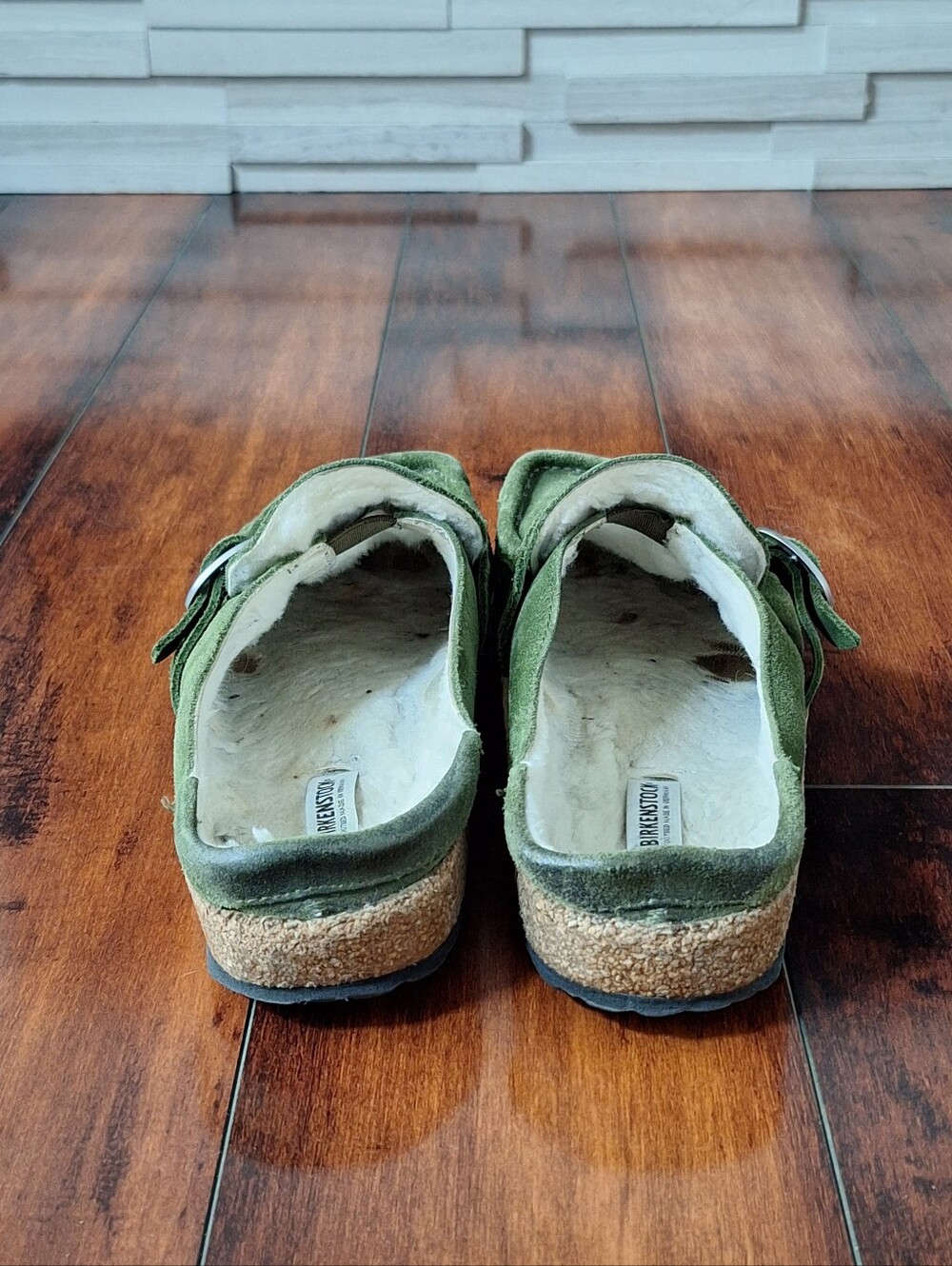 Birkenstock Buckley Suede Clogs Green Tea EU 40 US 9-9.5 Mule Shoes - Picture 4 of 7